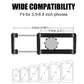Adjustable car phone holder clamp cradle for small to medium smartphones, black