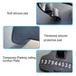 Car phone holder with soft silicone protective pads and temporary number plate slot