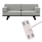 Small flat dust removal mop head with removable pad and white handle