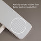 Rectangular mop base with textured anti-slip rubber surface for dust removal