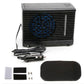 12V air cooler fan unit with blue fan grille, car plug power cord and mounts