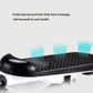 Textured black perforated step platform on a hydraulic fitness stepper