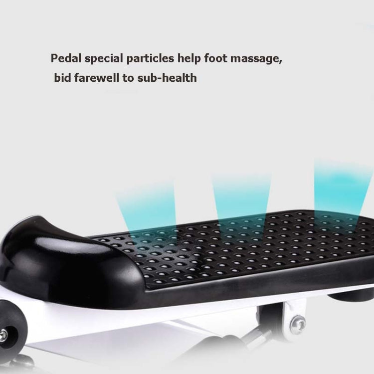 Textured black perforated step platform on a hydraulic fitness stepper