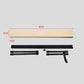 Organ stand accessory set with beige panel and black rail frame components