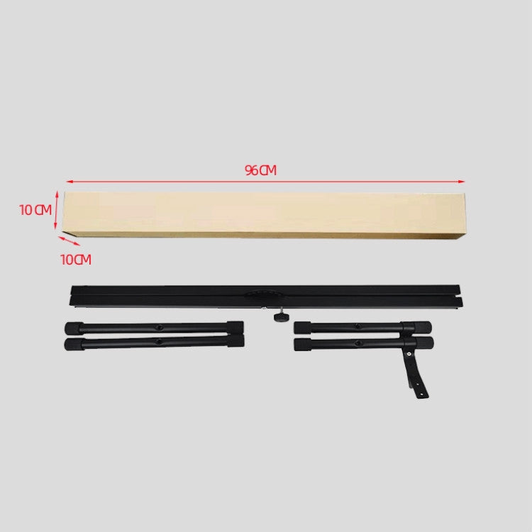Organ stand accessory set with beige panel and black rail frame components