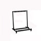 Foldable metal guitar display stand frame with multi-rack support bars