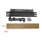 Foldable guitar stand parts kit with metal rails, screws, and protective bag