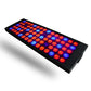 Ultra-thin plant growth light, rectangular LED panel glowing with red and blue lights