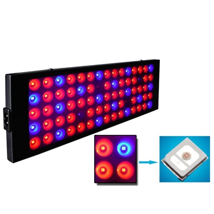Ultra-thin plant growth light with multicolor LED bars, black rectangular body