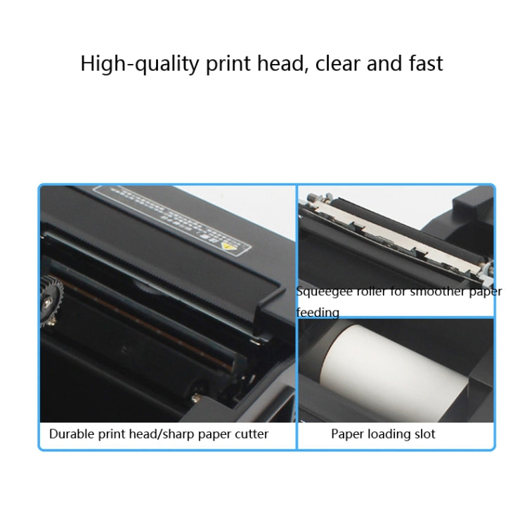 Xprinter thermal receipt printer print head and paper loading slot detail