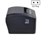 Black thermal receipt printer top view, EU plug