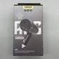 Black dual-USB car cigarette lighter charger shown in retail packaging