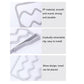 White wave-pattern shelf divider bar, smooth rounded frame design