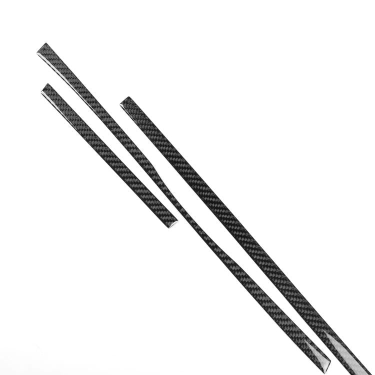 Dashboard trim sticker set, 3-piece carbon fiber look strips for Volkswagen CC