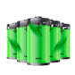 Solar ultrasonic repeller speaker array close-up with green translucent segments