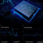 Electronic wave graphic with circuitry pattern; blue line diagram on dark board