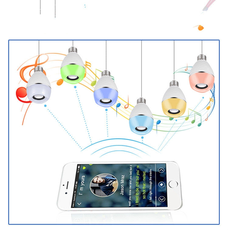 Hanging smart LED music bulbs with smartphone app control