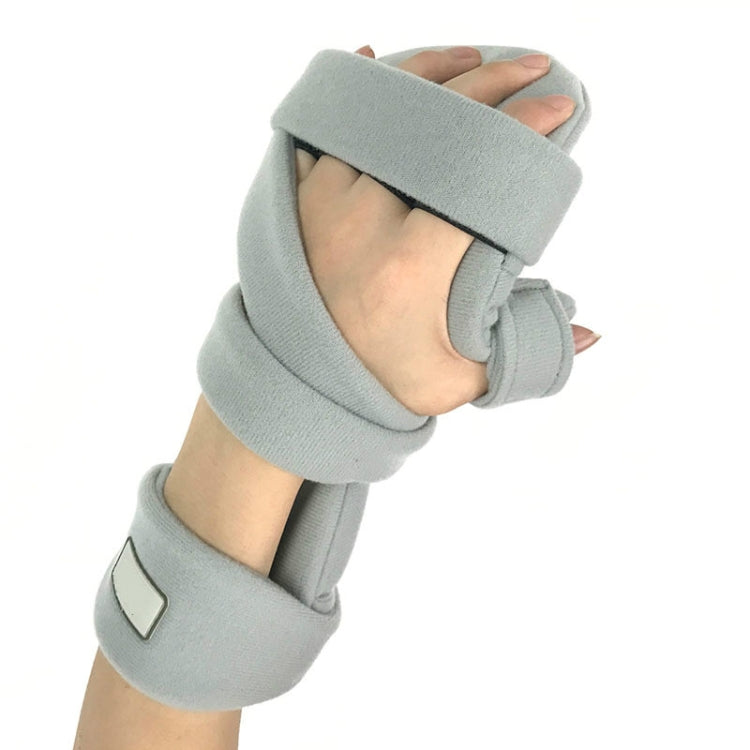 Padded wrist and hand splint wrap with thumb opening and finger support