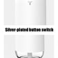 Pearl white humidifier body with silver-plated button switch on the front