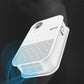 Pet deodorizer air purifier, white angled unit with vent grille and airflow lines