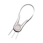 Stainless steel mango corer slicer tool with forked prongs and perforated pad