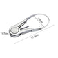 Compact stainless steel mango corer slicer with perforated round disc and curved frame