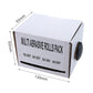 Multi-abrasive roll pack box with size dimensions and four brown grit labels