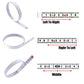 Self-adhesive steel tape measure showing left-to-right, right-to-left, and middle guides