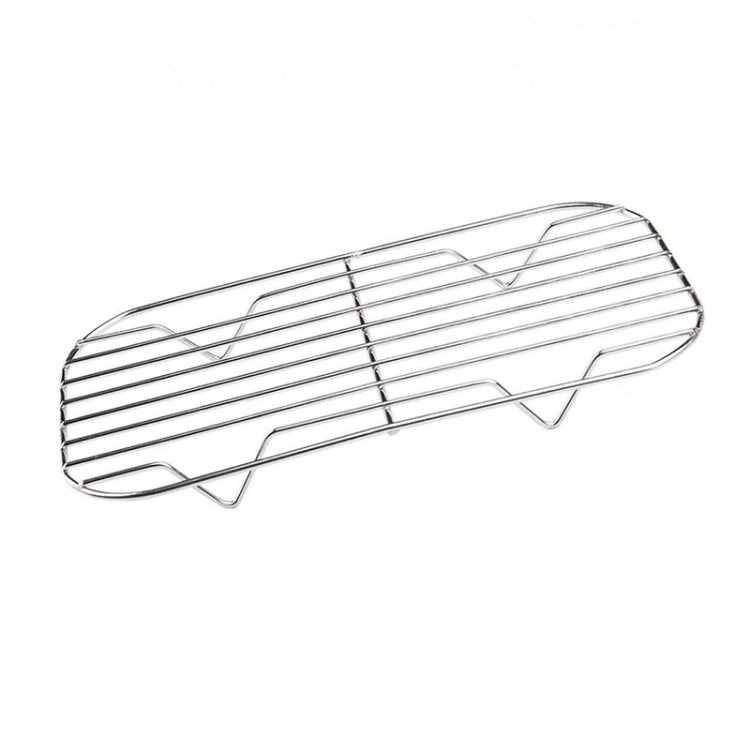 Metal steaming rack grate for lunch box, chrome finish