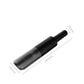 Black handheld vacuum cleaner size view with slim extended nozzle