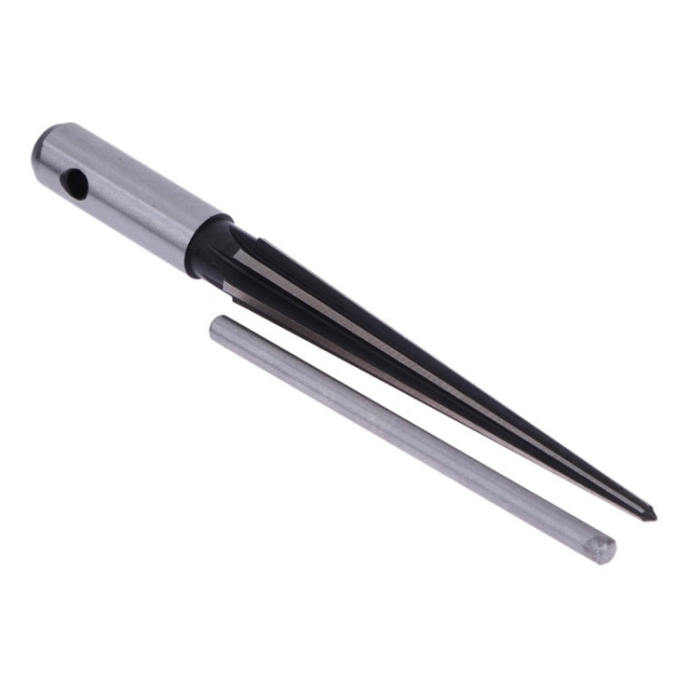 T-handle taper reamer with dual silver rods and black central sleeve, pointed end visible
