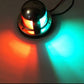 Two-color marine LED signal light emitting red and green glow