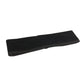 Black velvet wig fixed headband with quilted texture and braided edge