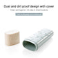 Covered travel toothbrush holder with carved flower pattern and rounded end