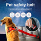 Pet safety belt for car, red nylon strap with metal safety clip
