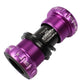 Purple mountain bike bottom bracket axle, hollow screw-in BB bolt