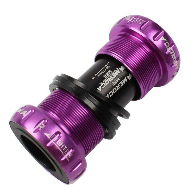 Purple mountain bike bottom bracket axle, hollow screw-in BB bolt