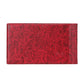 Small square banknote collection book, rose red textured cover with left spine and gold text