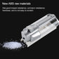 Matte silver manual soap dispenser with clear tube and top refill opening