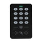 Card access keypad controller front with numeric buttons and green LED status bar