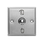 Stainless steel exit button with large round push button and hand door icon
