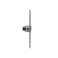 Stainless steel door access switch back view with mounting post and wiring terminals