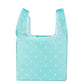 Foldable large-capacity shopping bag, light blue with star print