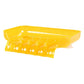 Yellow suction cup drainage soap box with ridged soap holder