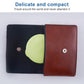 Two-piece hinged travel soap box case with circular soap holder insert