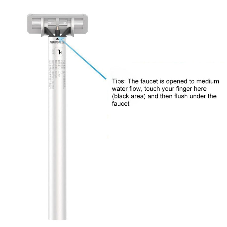 MKODO multi-shock hand razor with open head and blade assembly detail