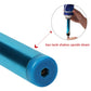 Blue gas tank nozzle end of cordless soldering iron with valve opening