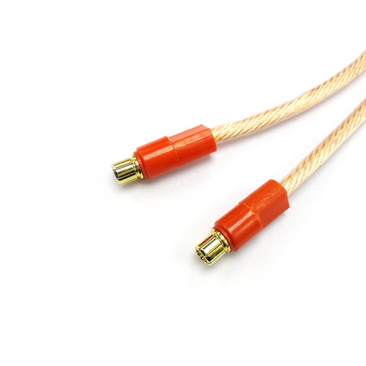 Copper wire lead with gold connector plugs for spot welding pen