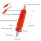 Red spot welding pen with insulated sleeve, vents, and front welding pins