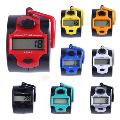 Portable five-digit manual press electronic counter with LCD display and reset button